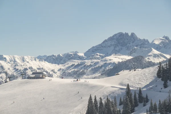 Large harbachbahn ski resort boasts chalet